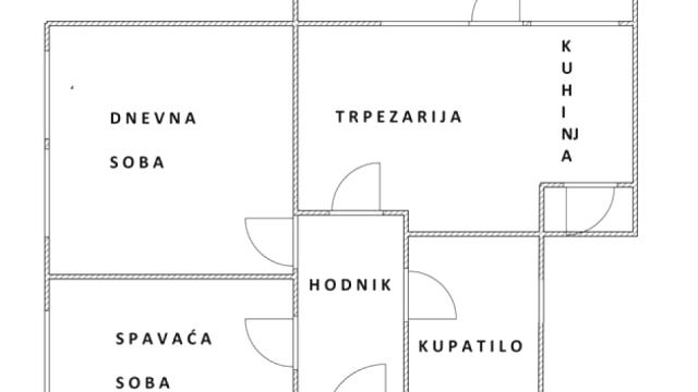 Stan, Dvosoban, Prodaja, 52m2, Karaburma, Palilula, Husinskih rudara