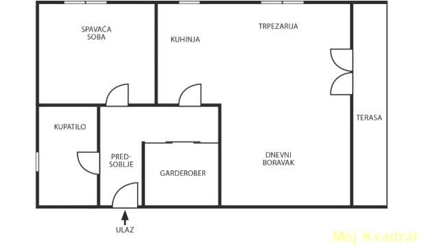 Stan, Dvosoban, Prodaja, 68m2, Hram svetog Save, Vračar, Nebojšina