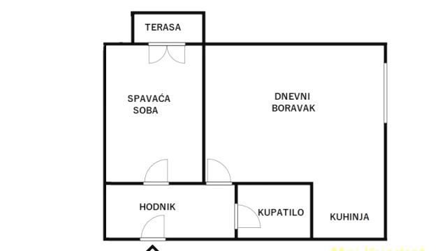 Stan, Jednoiposoban, Prodaja, 32m2, Poštanska štedionica, Palilula, Dalmatinska