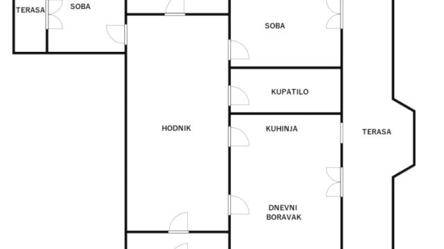 Stan, Trosoban, Prodaja, 100m2, Dorćol, Stari grad, Tadeuša Košćuška