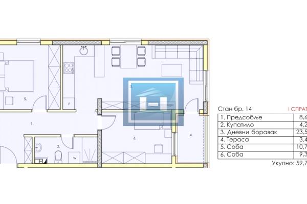 prodaja, stanova,
centar-grad-jagodina, 983500, dvoiposoban