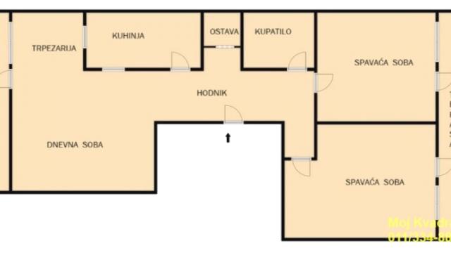 Stan, Trosoban, Prodaja, 77m2, Bogoslovija, Palilula, Generala Aračića