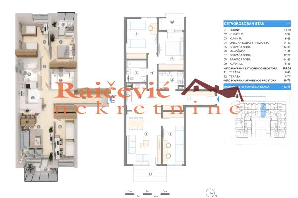 prodaja, stanova,
gornji-grad-zemun-beograd, 878812, cetvorosoban-banatska