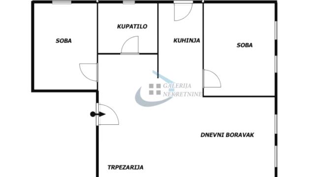 Stan, Dvoiposoban, Izdavanje, 60m2, Hadžipopovac, Palilula, Milana Tankosića