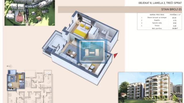 Stan, Jednosoban, Prodaja, 37m2, Centar, Gradska lokacija, Vrnjačka Banja