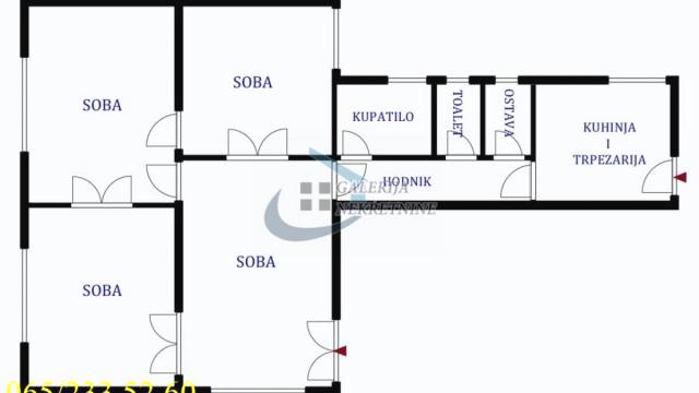 Stan, četvorosoban, Prodaja, 91m2, Gundulićev venac, Stari grad, Šantićeva