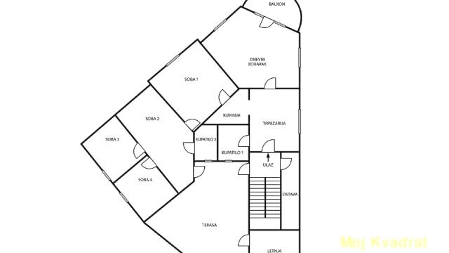 Stan, Petosoban, Prodaja, 136m2, Hram svetog Save, Vračar, Lamartinova