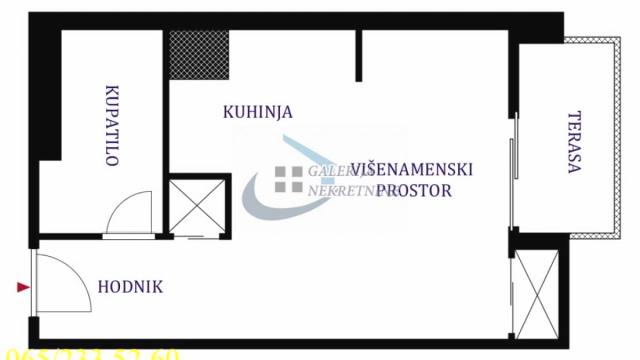 Stan, Garsonjera, Prodaja, 28m2, Beograd na vodi, Savski venac, Bulevar Vudroa Vilsona