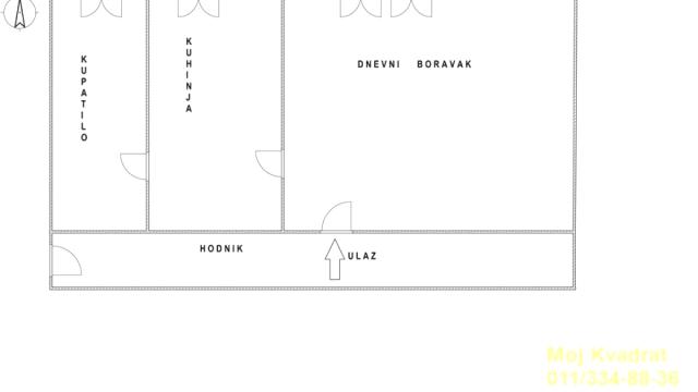 Stan, Jednosoban, Prodaja, 20m2, Voždovačka crkva, Voždovac, Sanska