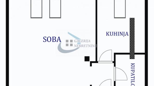 Stan, Jednosoban, Izdavanje, 26m2, Centar, Savski venac, Humska