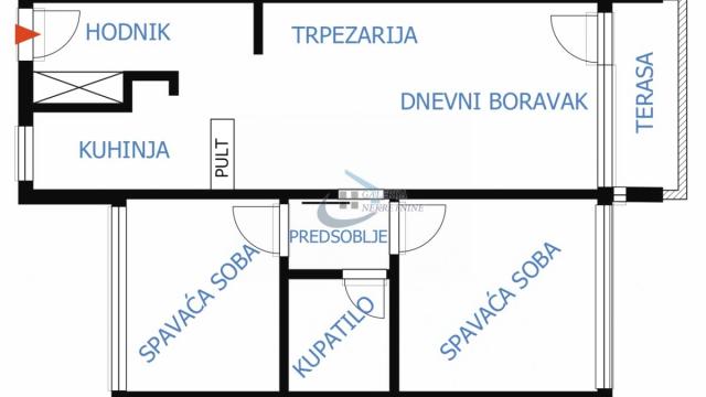 Stan, Trosoban, Prodaja, 62m2, Kej, Zemun, Klare Cetkin