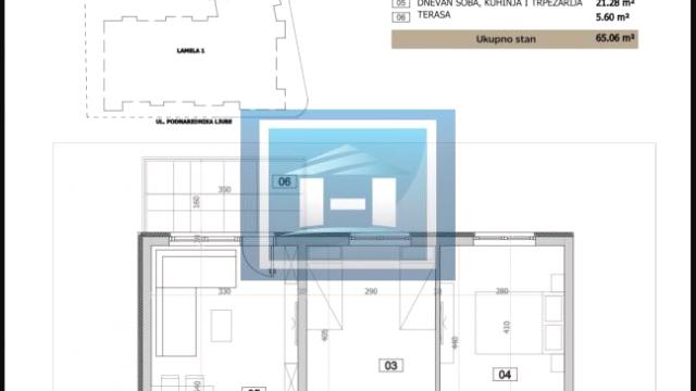 Stan, Dvosoban, Prodaja, 65m2, Centar, Gradska lokacija, Jagodina