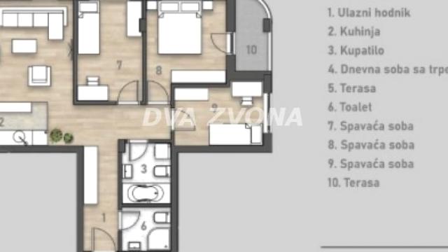 Stan, četvorosoban, Prodaja, 88m2, Centar, Novi Sad, Novi Sad