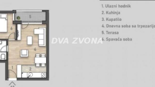 Stan, Dvosoban, Prodaja, 42m2, Centar, Novi Sad, Novi Sad