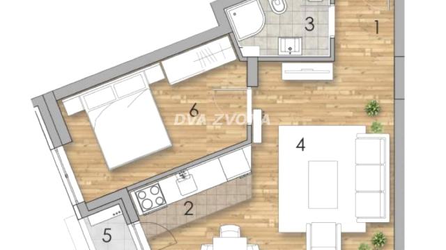 Stan, Dvosoban, Prodaja, 43m2, Podbara, Novi Sad, Novi Sad