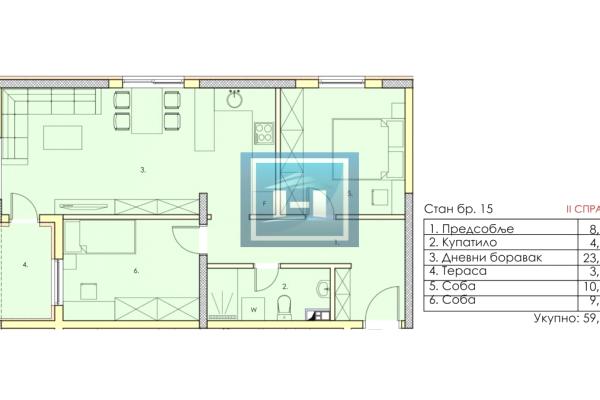 prodaja, stanova,
centar-grad-jagodina, 1012657, dvoiposoban