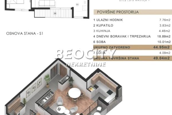 prodaja, stanova,
kalenic-pijaca-vracar-beograd, 1022839, dvosoban