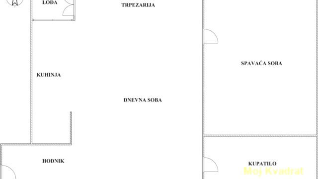 Stan, Dvosoban, Prodaja, 55m2, Banovo brdo, Čukarica, Zrmanjska