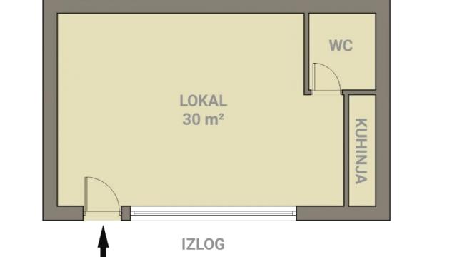 Poslovni prostor, Prodaja, 30m2, Fontana, Novi Beograd, Narodnih heroja