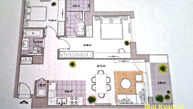 Stan, Trosoban, Prodaja, 82m2, Beograd na vodi, Savski venac, Hercegovačka