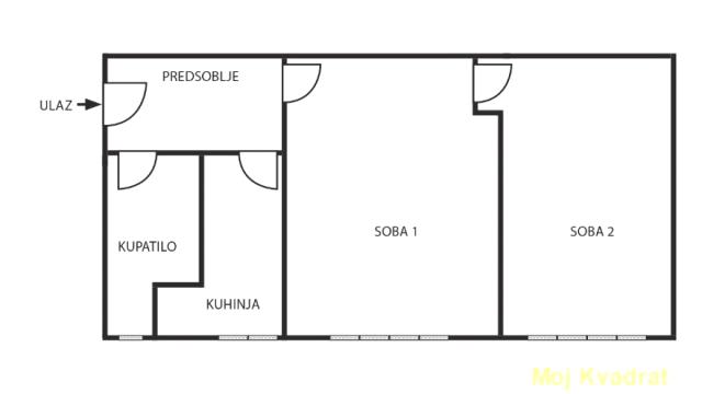 Stan, Dvosoban, Prodaja, 60m2, Centar, Stari grad, Kondina