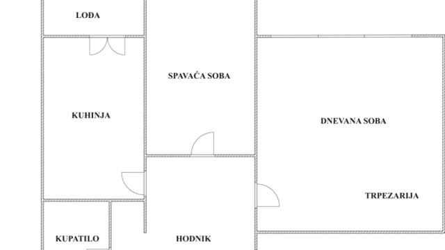 Stan, Jednoiposoban, Prodaja, 49m2, Meandri, Zemun, Bačka