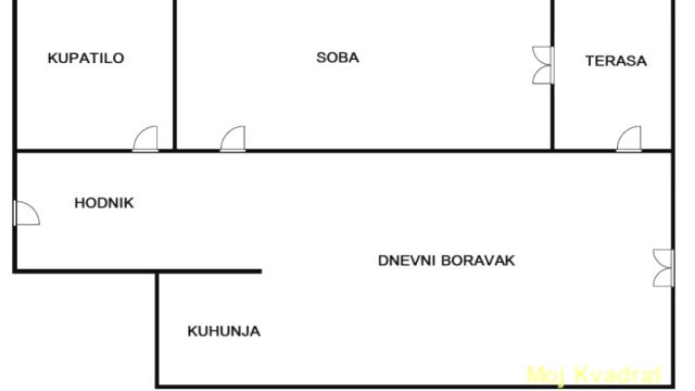 Stan, Dvosoban, Prodaja, 51m2, Bulbulder, Zvezdara, Krfska