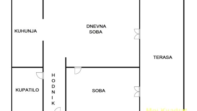 Stan, Dvosoban, Prodaja, 51m2, Bulbulder, Zvezdara, Krfska