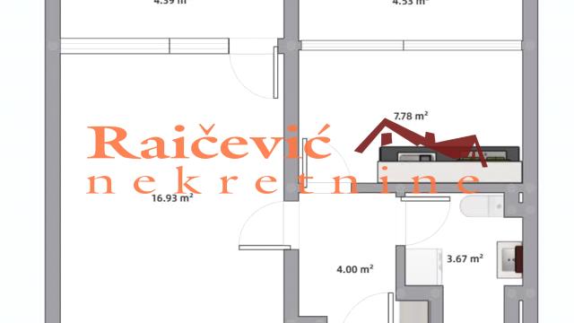 Stan, Jednosoban, Prodaja, 41m2, Blok 45 (TC Enjub), Novi Beograd, Dr Ivana Ribara