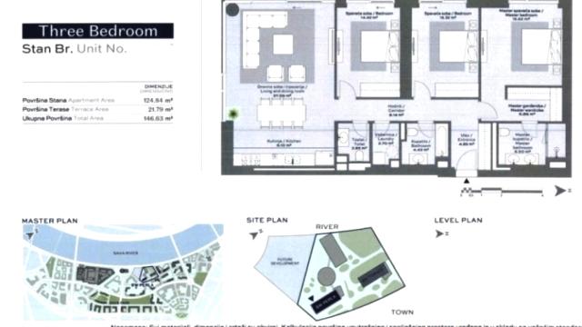 Stan, četvorosoban, Prodaja, 147m2, Beograd na vodi, Savski venac, Hercegovačka