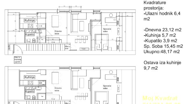 Stan, Dvosoban, Prodaja, 53m2, Severni bulevar, Zvezdara, Ledinačka