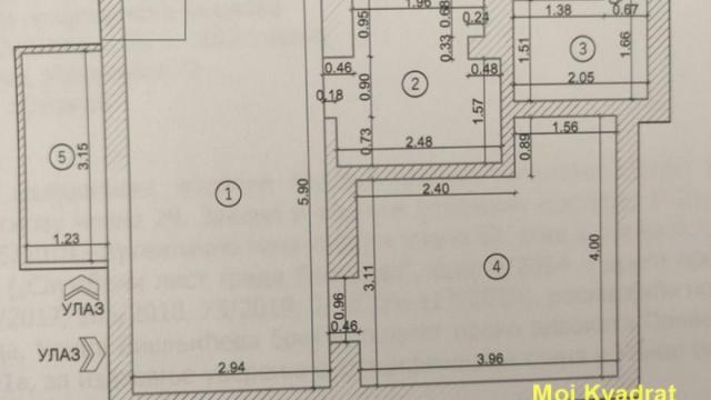 Stan, Dvosoban, Prodaja, 45m2, Centar, Stari grad, Višnjićeva