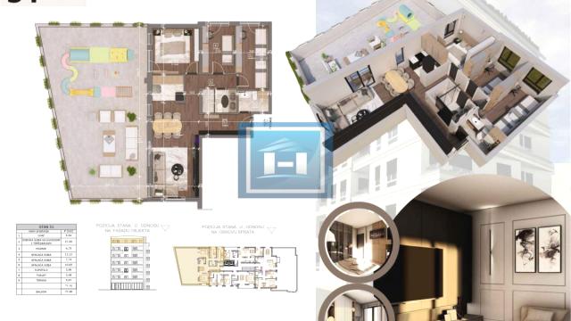 Stan, Troiposoban, Prodaja, 80m2, Centar, Gradska lokacija, Ćuprija