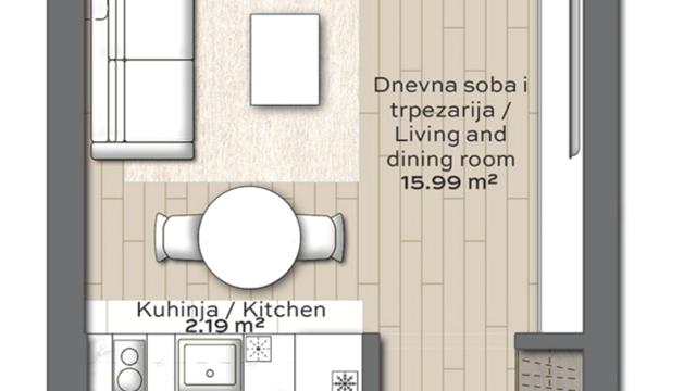 Stan, Garsonjera, Prodaja, 32m2, Beograd na vodi, Savski venac, Kraljice Drage Obrenovic