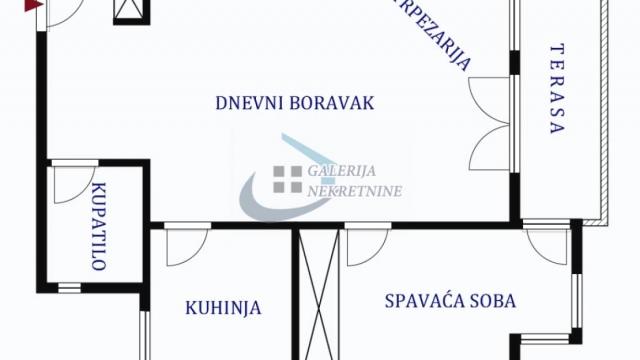 Stan, Dvosoban, Prodaja, 62m2, Karadjordjev park, Vračar, Internacionalnih brigada