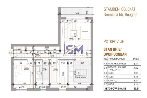 prodaja, stanova,
sremcica-cukarica-beograd, 1035451, trosoban-beogradska