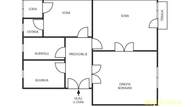 Stan, Trosoban, Prodaja, 66m2, Ekonomski fakultet, Savski venac, Lička
