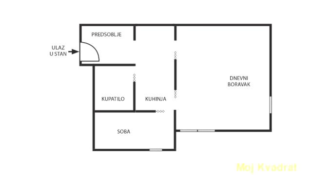 Stan, Jednoiposoban, Prodaja, 37m2, Bežanijska kosa 2, Novi Beograd, Marka Čelebonovića