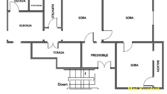 Stan, Trosoban, Prodaja, 110m2, Slavija, Vračar, Beogradska