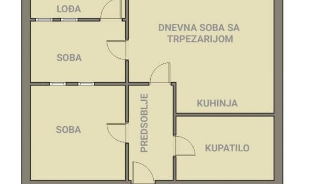 Stan, Dvoiposoban, Prodaja, 36m2, Fontana, Novi Beograd, Studentska