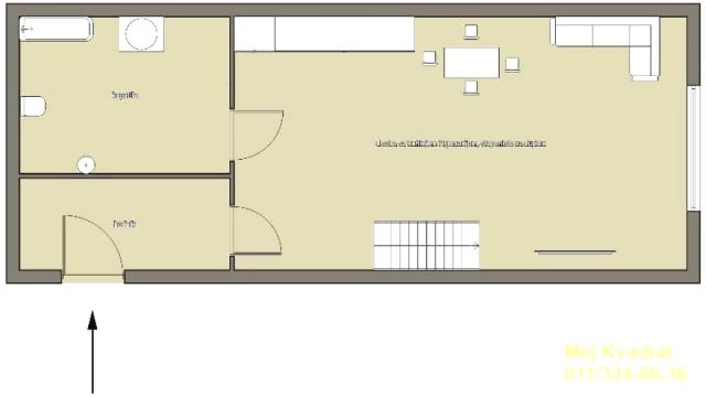 Stan, Dvoiposoban, Prodaja, 53m2, Senjak, Savski venac, Sitnička