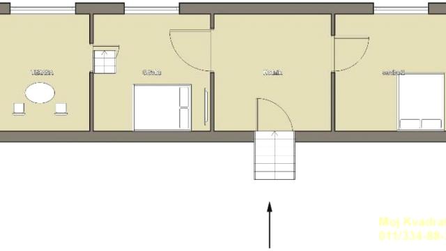 Stan, Dvoiposoban, Prodaja, 53m2, Senjak, Savski venac, Sitnička