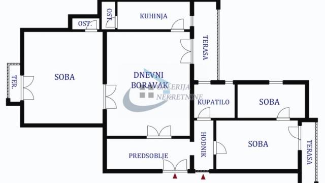 Stan, Trosoban, Prodaja, 85m2, Slavija, Vračar, Bulevar oslobođenja