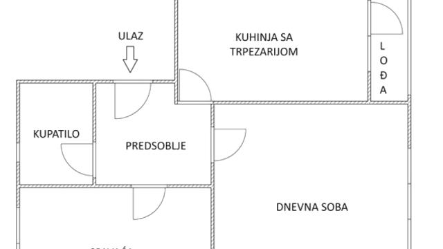 Stan, Dvosoban, Prodaja, 50m2, Profesorska kolonija, Palilula, Ljubomira Stojanovića