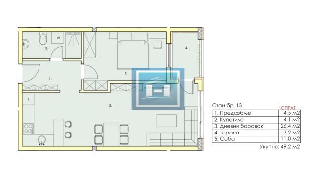Stan, Jednoiposoban, Prodaja, 49m2, Centar, Gradska lokacija, Jagodina