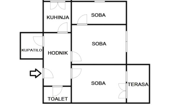 Stan, Trosoban, Prodaja, 70m2, Karaburma, Palilula, Salvadora Aljendea