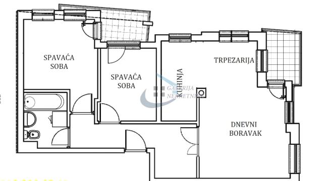 Stan, Trosoban, Prodaja, 57m2, Južni bulevar, Vračar, Generala Horvatovića