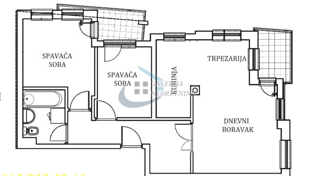 Stan, Trosoban, Prodaja, 57m2, Južni bulevar, Vračar, Generala Horvatovića