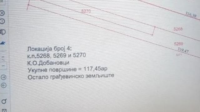 Plac, Prodaja, m2, Dobanovci, Surčin, Dobanovci