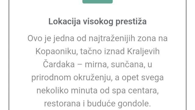 Plac, Prodaja, m2, Kopaonik